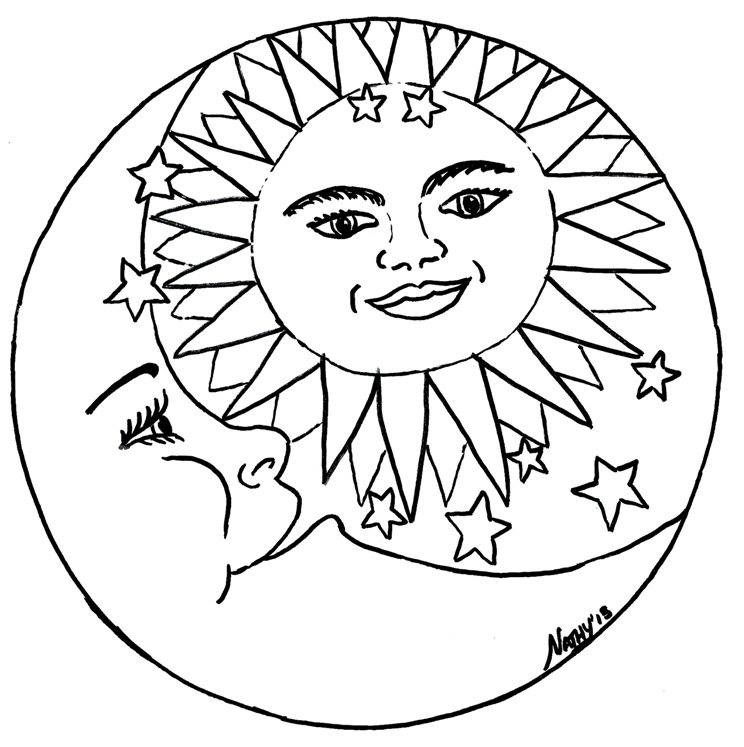 pagan children moon coloring pages - photo #2